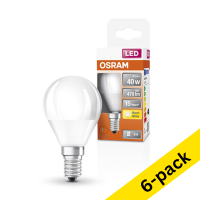 Osram E14 LED matte ball bulb 4.9W (40W) (6-pack)  LOS00205