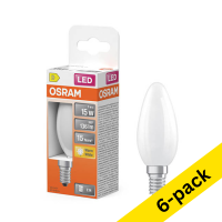 Osram E14 LED matte candle bulb 1W (15W) | 2700K (6-pack) LOS01862