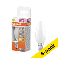 Osram E14 LED matte candle bulb 3.4W (40W) | 2700K (6-pack) LOS01866