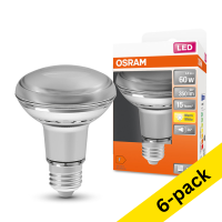 Osram E27 LED Reflector R80 bulb 4.8W (60W) | 2700K (6-pack)