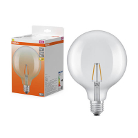 Osram E27 LED clear filament ball bulb 1.8W (25W) | 2700K LOS02200