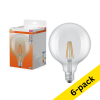Osram E27 LED clear filament ball bulb 5.9W (60W) | 4000K (6-pack) LOS02211 - 1