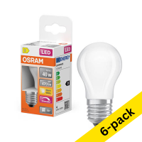 Osram E27 LED dimmable matte ball bulb 3.4W (40W) | 2700K (6-pack) LOS01880