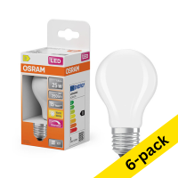 Osram E27 LED dimmable matte pear bulb 1.8W (25W) | 2700K (6-pack) LOS01810