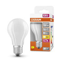 Osram E27 LED dimmable matte pear bulb 11W (100W) | 2700K  LOS00052