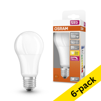 Osram E27 LED dimmable matte pear bulb 14W (100W) (6-pack)  LOS00065