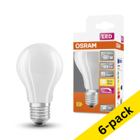 Osram E27 LED dimmable matte pear bulb 7W (60W) (6-pack)  LOS00045