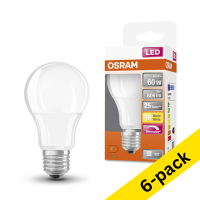 Osram E27 LED dimmable matte pear bulb 8.8W (60W) (6-pack)  LOS00061