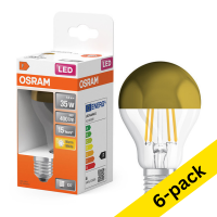 Osram E27 LED gold end mirror filament pear bulb 4W (35W) | 2700K