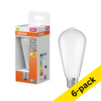 Osram E27 LED matte Edison bulb 3.4W (40W) | 2700K (6-pack) LOS01914