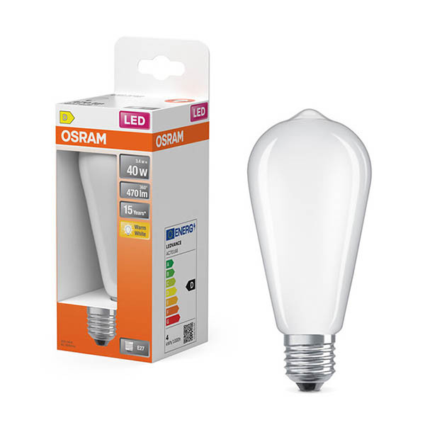 Osram E27 LED matte Edison bulb 3.4W (40W) | 2700K LOS01913 - 1