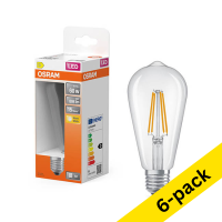 Osram E27 LED matte Edison bulb 5.9W (60W) | 2700K (6-pack) LOS01912