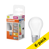 Osram E27 LED matte ball bulb 3.4W (40W) | 2700K (6-pack) LOS01904