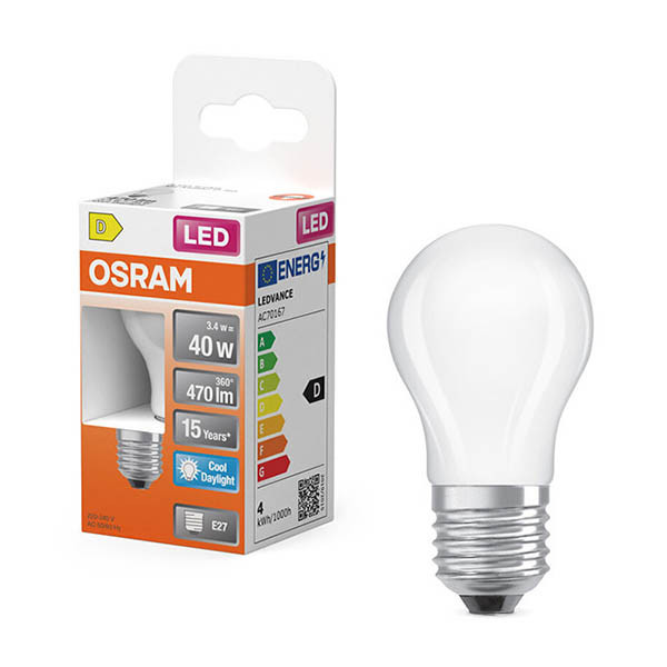 Osram E27 LED matte ball bulb 3.4W (40W) | 6500K LOS02182 - 1