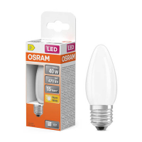 Osram E27 LED matte candle bulb 3.4W (40W) | 2700K LOS02154