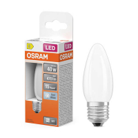 Osram E27 LED matte candle bulb 3.4W (40W) | 4000K LOS02156