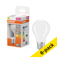 Osram E27 LED matte pear bulb 1W (15W) | 2700K (6-pack)