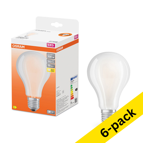 Osram E27 LED matte pear bulb 24W (200W) (6-pack)  LOS00113 - 1