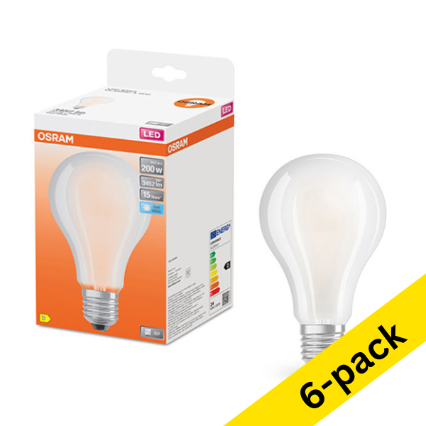 Osram E27 LED matte pear bulb 24W (200W) (6-pack) LOS00115 - 1