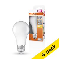Osram E27 LED matte pear bulb 8.5W (60W) | 2700K (6-pack)