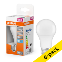 Osram E27 LED matte pear bulb 8W (60W) | 4000K (6-pack)