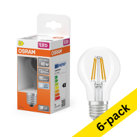 Osram E27 LED pear filament bulb 3.4W (40W) | 4000K (6-pack) LOS01826