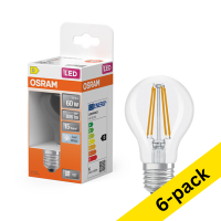 Osram E27 LED pear filament bulb 5.9W (60W) | 4000K (6-pack) LOS01830