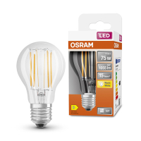 Osram E27 LED pear filament bulb 7.5W (75W) | 2700K LOS00080