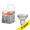 Osram GU10 LED glass PAR16 spotlight 2.4W (35W) | 6500K (6-pack) LOS02193 - 1