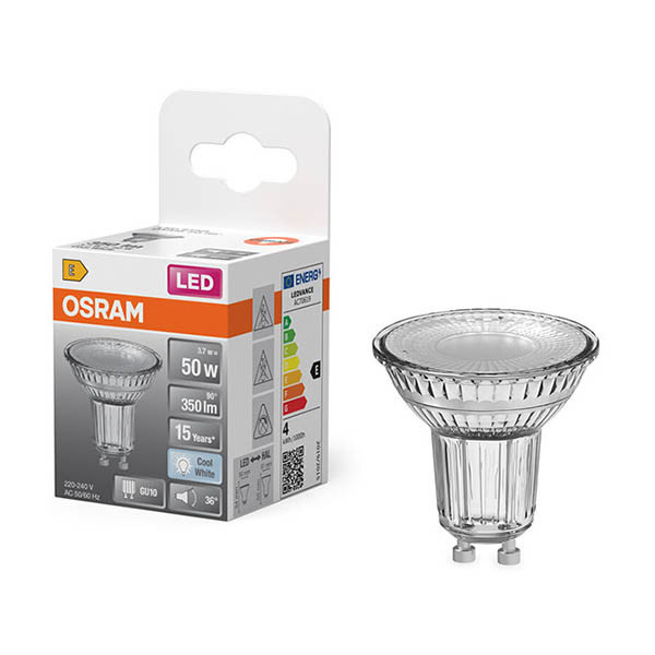 Osram GU10 LED glass spotlight 3.7W (50W) | 4000K LOS01943 - 1