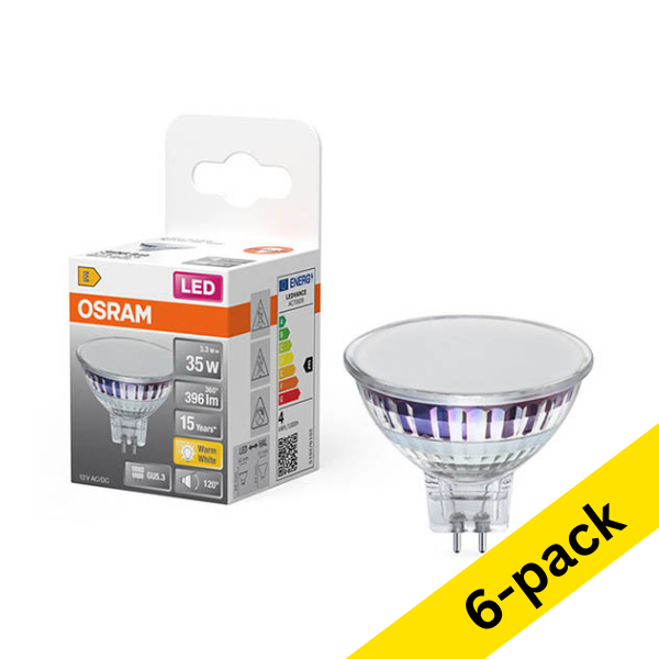 Osram GU5.3 LED spotlight 3.3W (35W) | 2700K (6-pack) LOS02195 - 1