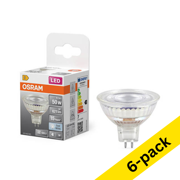 Osram GU5.3 LED spotlight 6.1W (50W) | 4000K (6-pack) LOS01956 - 1