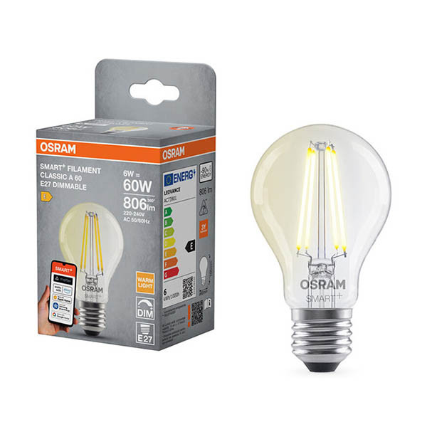 Osram Ledvance E27 Smart clear pear Wi-Fi bulb 6W | 2700K LOS02000 - 1