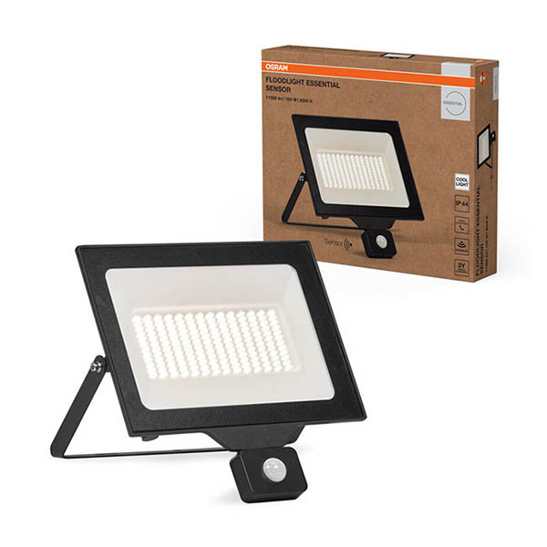 Osram Ledvance Essential floodlight with sensor | 100W | 4000K | IP44 | 10,000 lumens LOS02080 - 1
