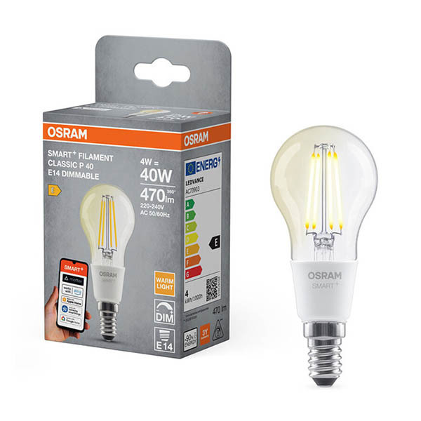 Osram Ledvance Smart E14 clear ball WiFi bulb 4W | 2700K LOS02007 - 1