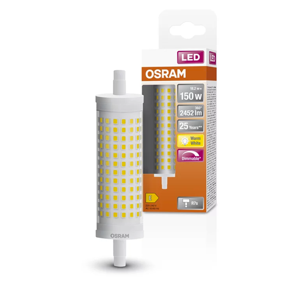 Osram R7S LED dimmable bar lamp 18.2W (150W) LOS00350 - 1