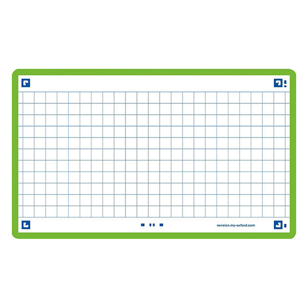 Oxford A7 green checkered flashcards (80-pack) 260208 - 1