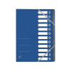 Cardboard tabs 1-12 (12 tabs) sorting folder | A4 | Oxford Top File+ blue