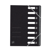 Cardboard tabs 1-8 (8 tabs) sorting folder | A4 | Oxford Top File+ black 260120