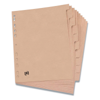 Cardboard tabs (10 beige tabs) | A4, 11-hole | Oxford Touareg 260321