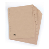 Cardboard tabs (12 beige tabs) | A4, 11-hole | Oxford Touareg 260322 - 1