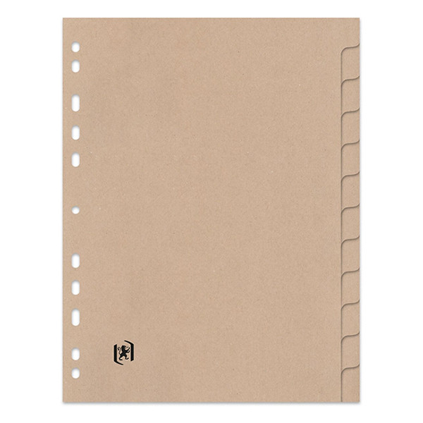 Cardboard tabs (12 beige tabs) | A4, 11-hole | Oxford Touareg 260322 - 3