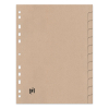 Cardboard tabs (12 beige tabs) | A4, 11-hole | Oxford Touareg 260322 - 3