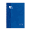 Oxford Classic dark blue A4+ checked spiral lecture pad, 90 grams (80 sheets)