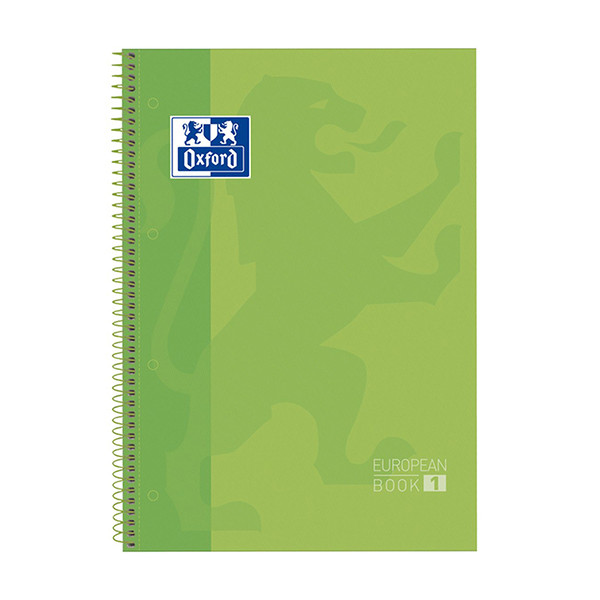 Oxford Classic green A4+ lined spiral lecture block, 90 grams (80 sheets) 400118238 260287 - 1