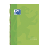 Oxford Classic green A4+ lined spiral lecture block, 90 grams (80 sheets)
