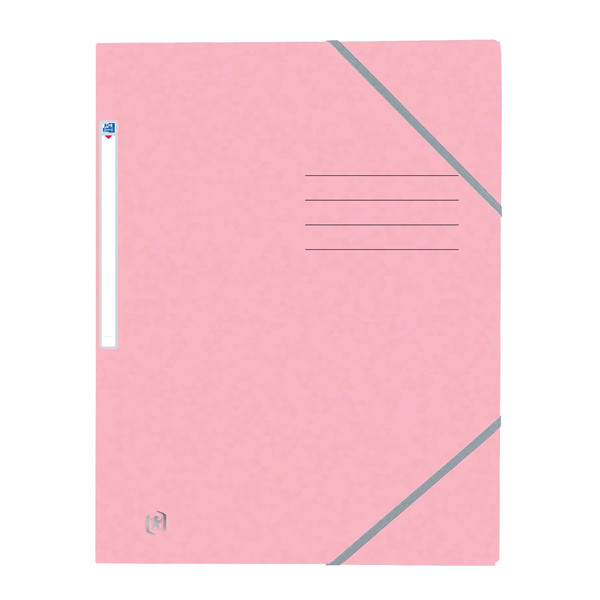 Elastic folder A4 | pastel pink cardboard | Oxford Top File+ 260138 - 1