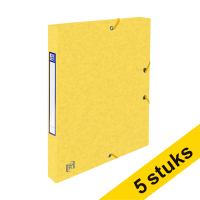 Elasticated folder 25mm (200 sheets) | Oxford Top File+ yellow | 5-pack