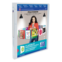 Oxford Elba PolyVision transparent A4 ring binder with 4 O-rings, 15mm 100202277 237564