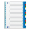 Elba coloured  A4 plastic indexes XL A-Z (11 holes)